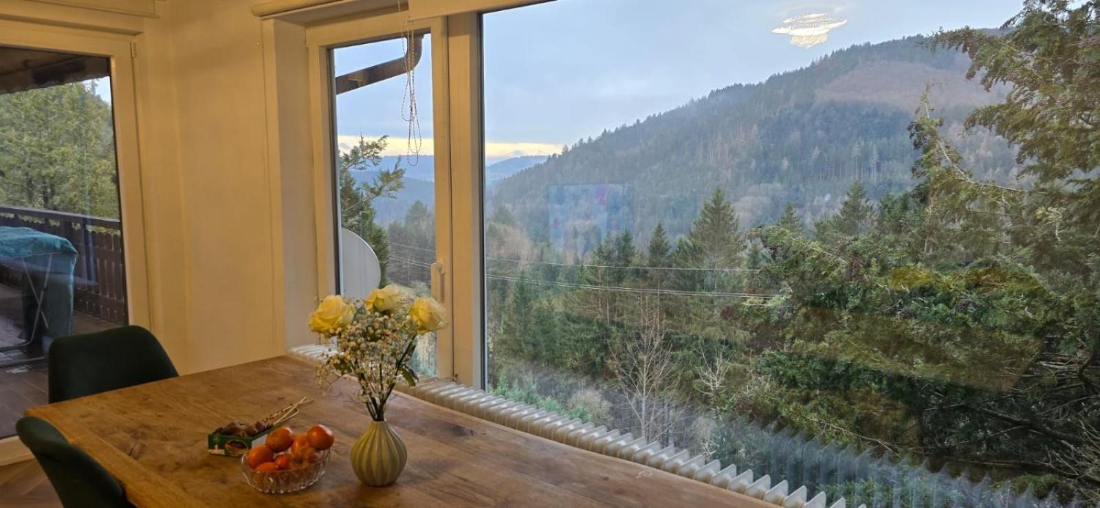 Wohnung Im Schwarzwald Mit Panorama Blick Kleines Wiesental Eksteriør bilde